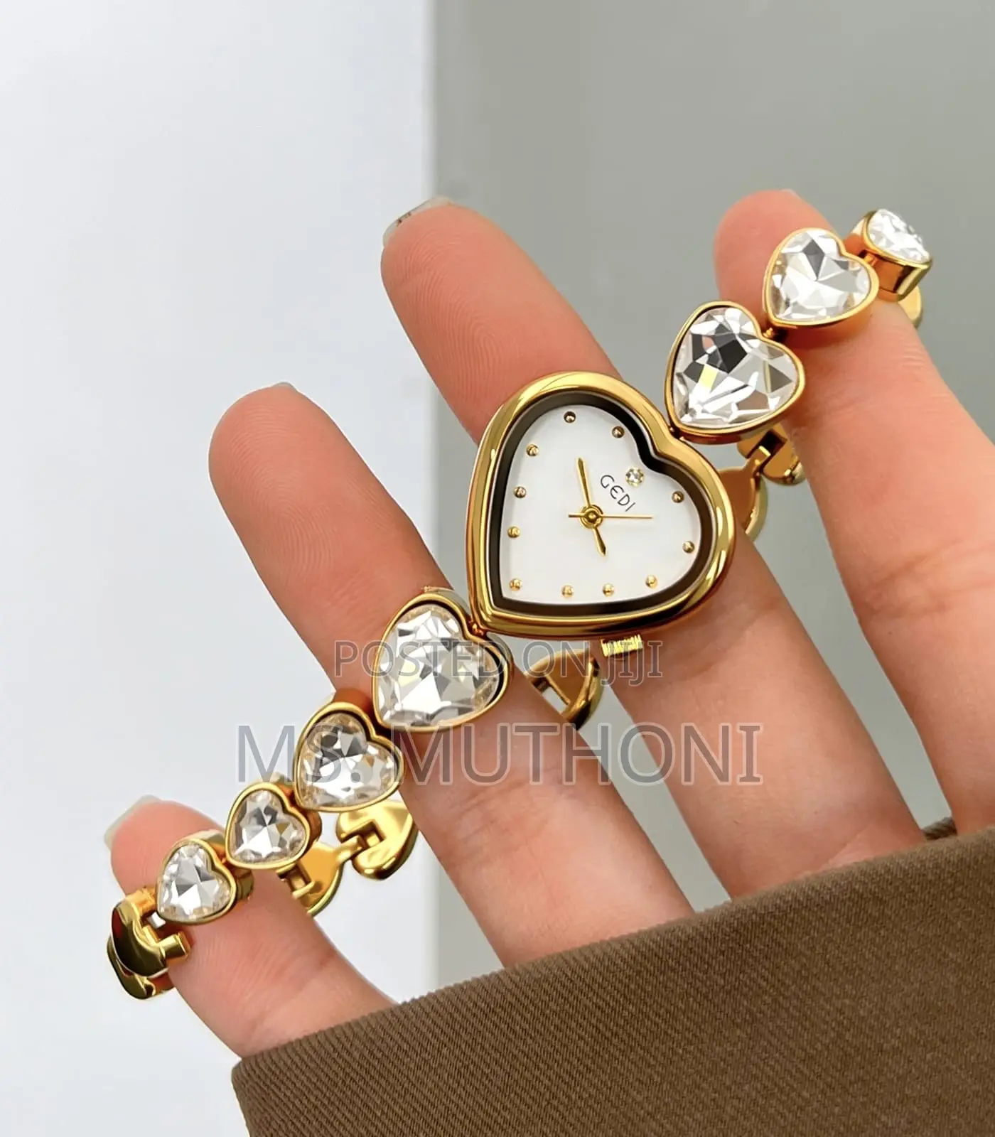 Ladies Crystal Studded Vintage Watch