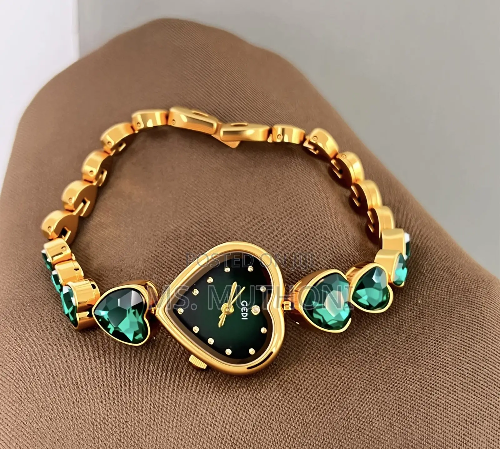 Ladies Crystal Studded Vintage Watch