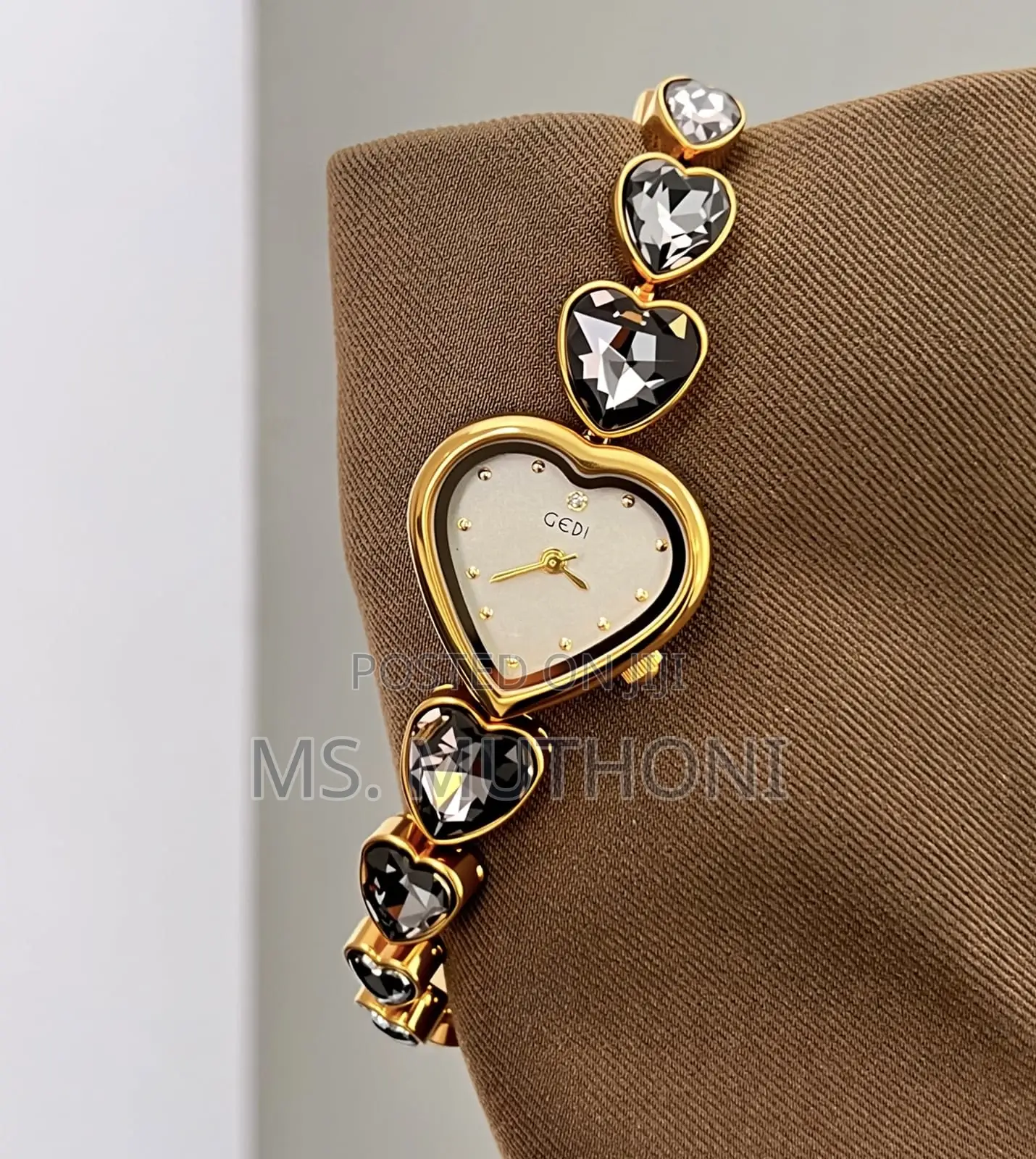 Ladies Crystal Studded Vintage Watch