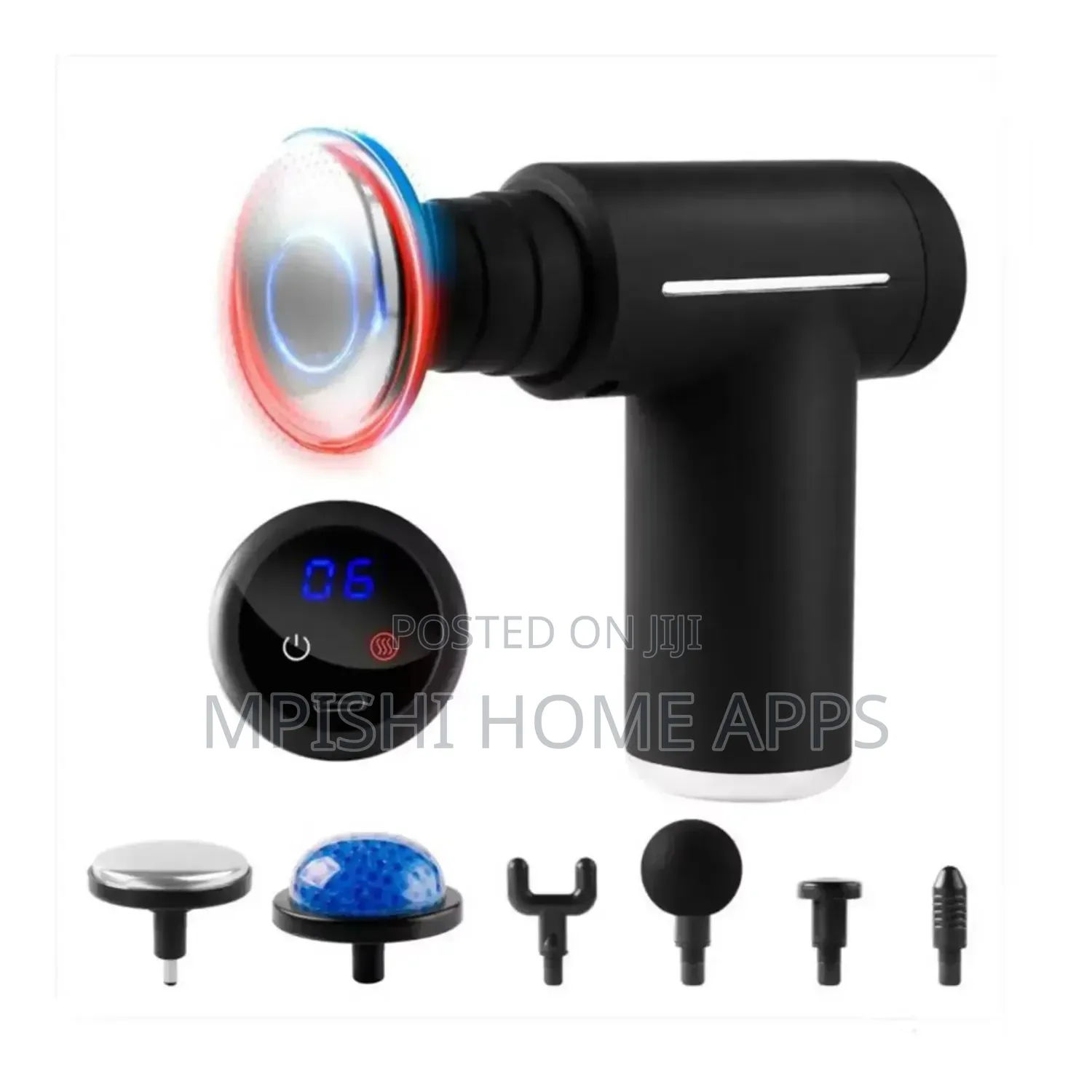 Deep Tissue Muscle Massage Gun With Hot and Cold - Black