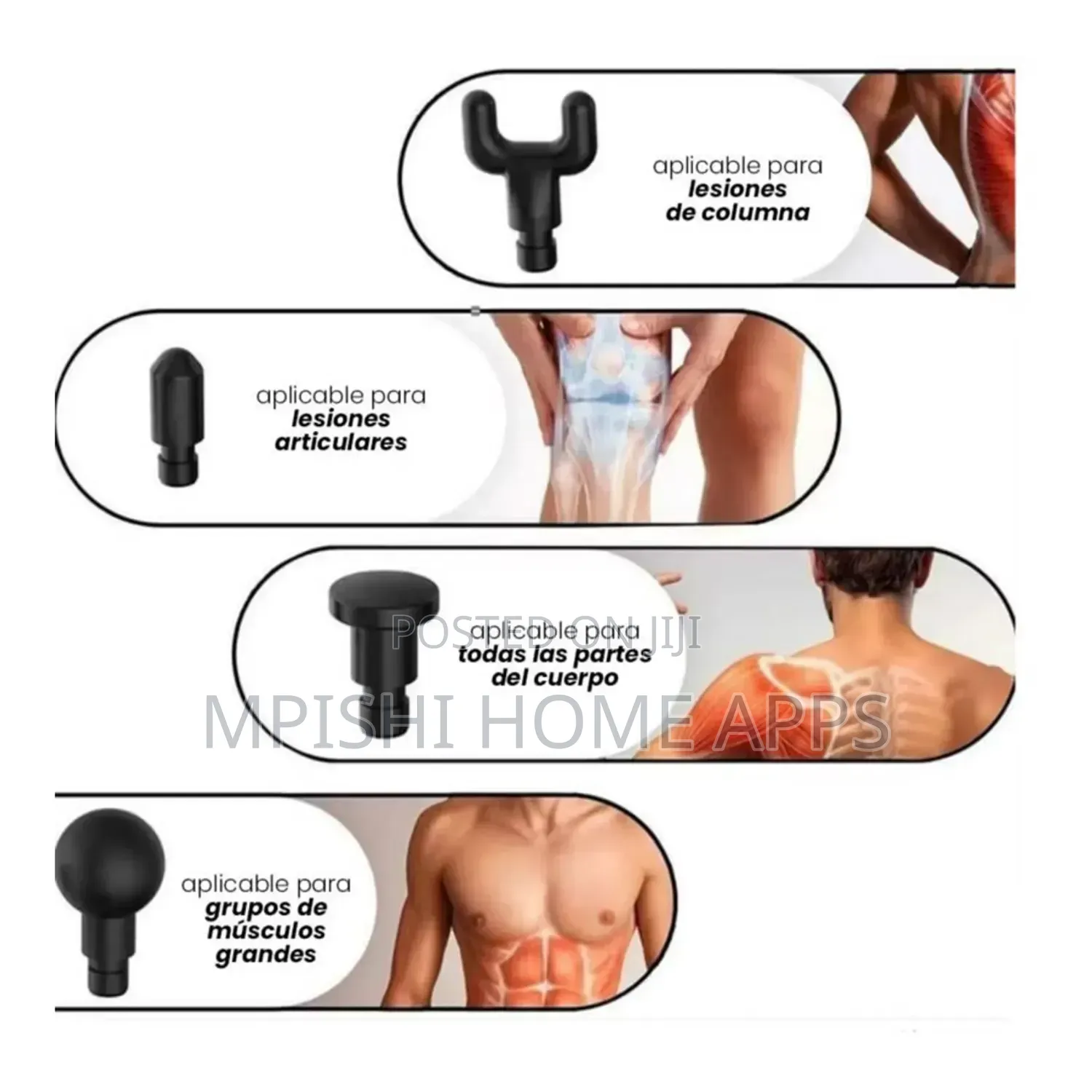 Deep Tissue Muscle Massage Gun With Hot and Cold - Black