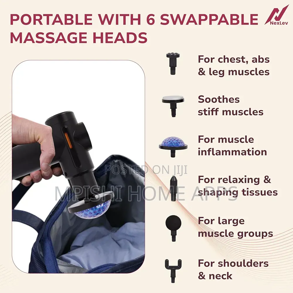 Deep Tissue Muscle Massage Gun With Hot and Cold - Black
