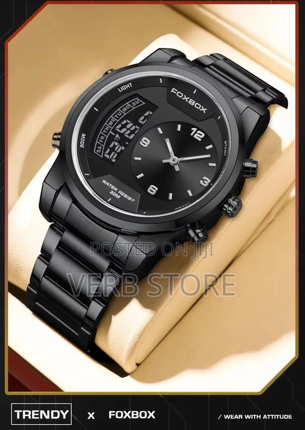 Foxbox Dual Time Gents Watch Fb0058e - thumbnail 3