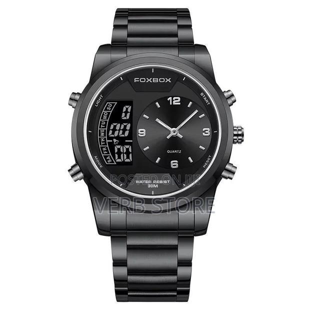 Foxbox Dual Time Gents Watch Fb0058e - thumbnail 4