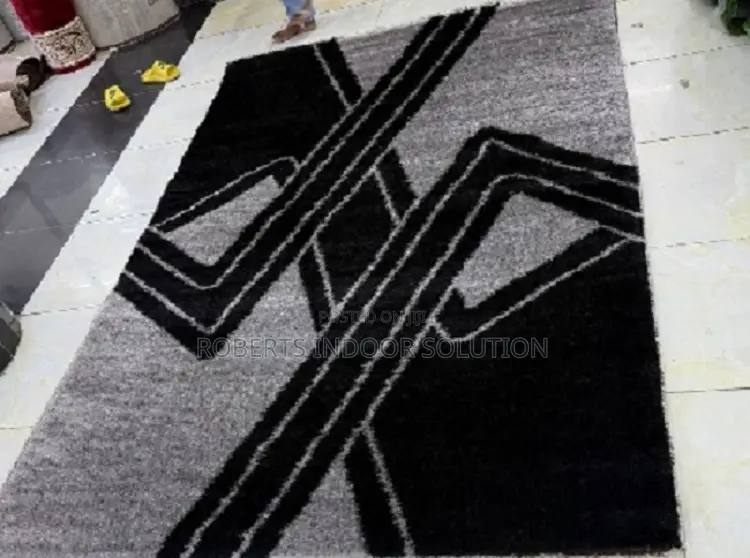 Patterned Dark Grayish Rugs