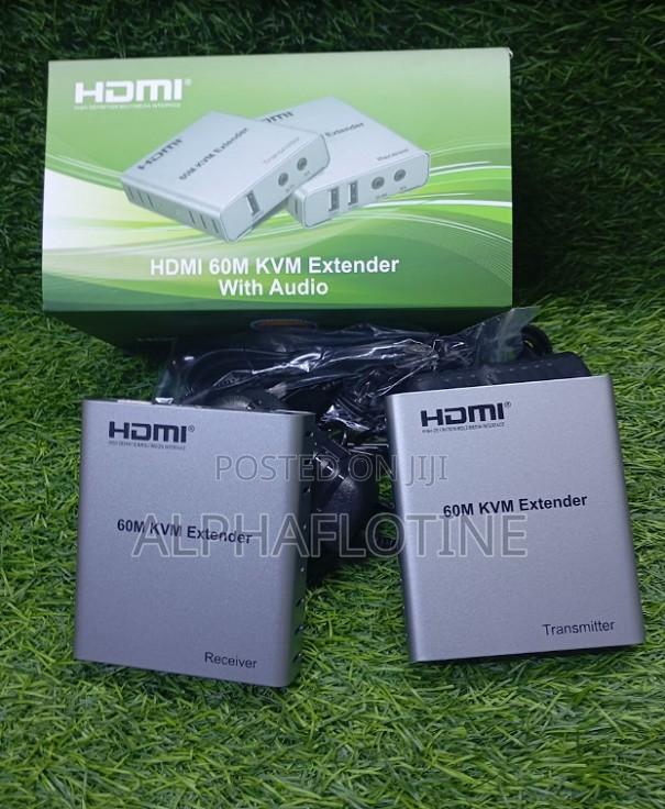 New Hdmi KVM Extender 60 Meters With Usb Audio Support Over Cat5e/6