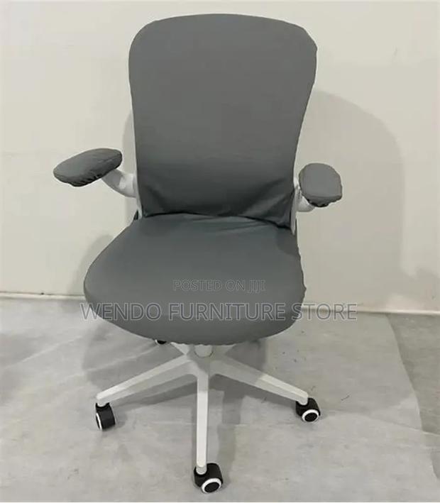 Office Chairs; Mid Back Fabric Office Ergonomic Chairs - thumbnail 2