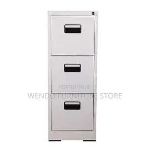 Office Cabinet; Four Drawers Steel Greyish Office Steel Cabinet