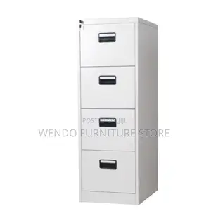 Office Cabinet; Four Drawers Steel Greyish Office Steel Cabinet
