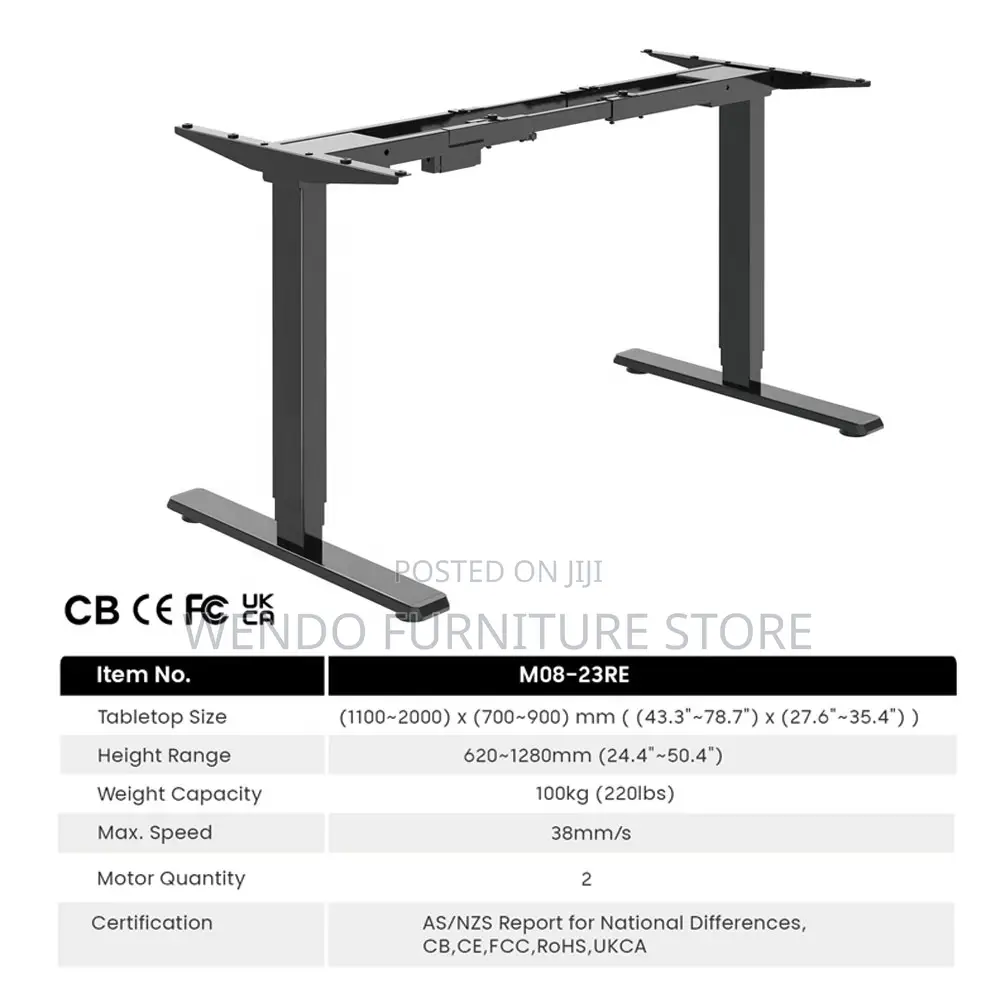 Office Table; 120cm Electric Office Workstation Adjustable Desk