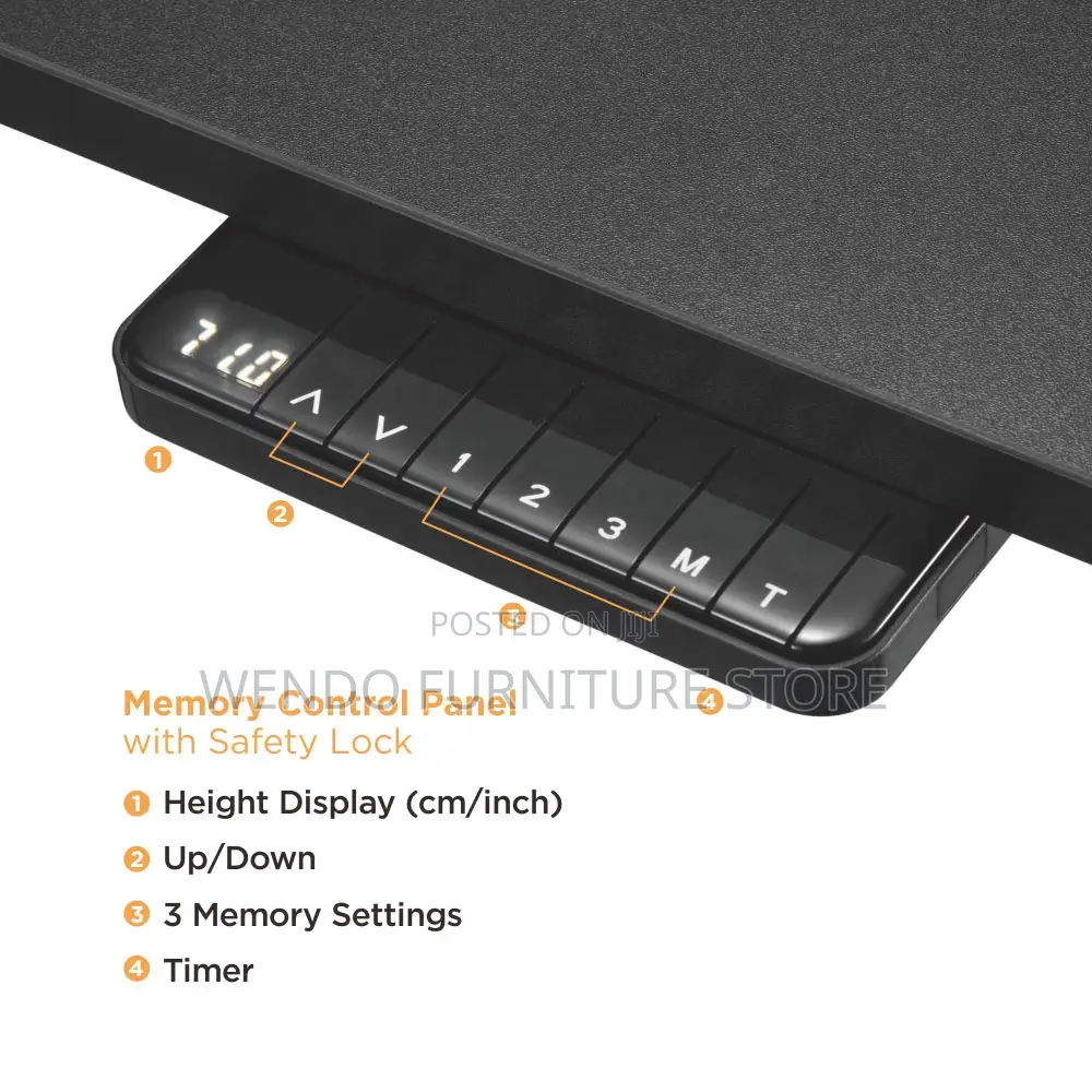 Office Table; 120cm Electric Office Workstation Adjustable Desk