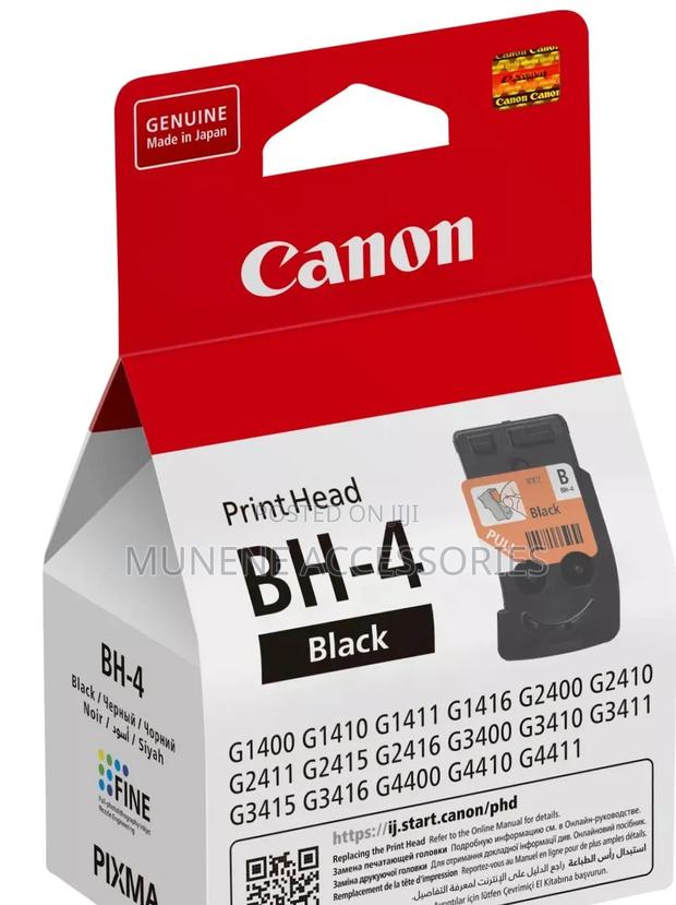Canon Inkjet Print Head Bh-4 Black Cartridge (G2411/G3411