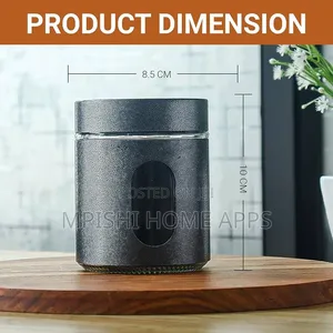3-Piece Glass Canister Set With Metal Covers