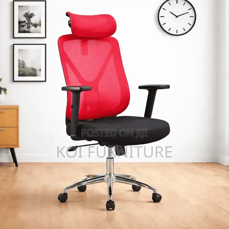 Office Chairs; High Backrest Ergonomic Swivel Office Fabric Chairs