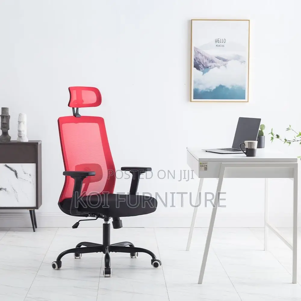 Office Chairs; High Backrest Ergonomic Swivel Office Fabric Chairs