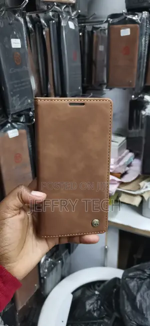 Caseme Leather Flip Wallet Case With a Magnetic Closure