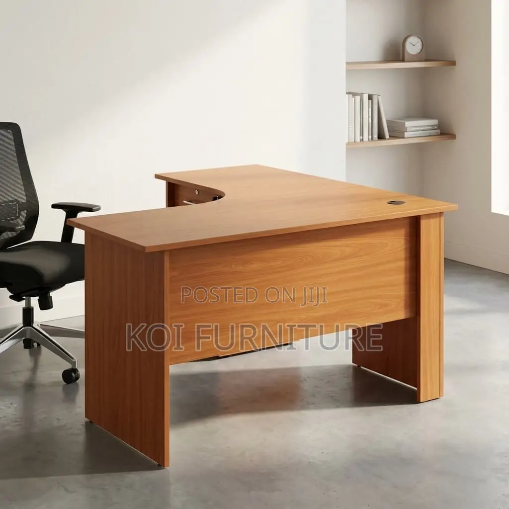 Study Desks ;120cm Curved Office Desk With Drawers