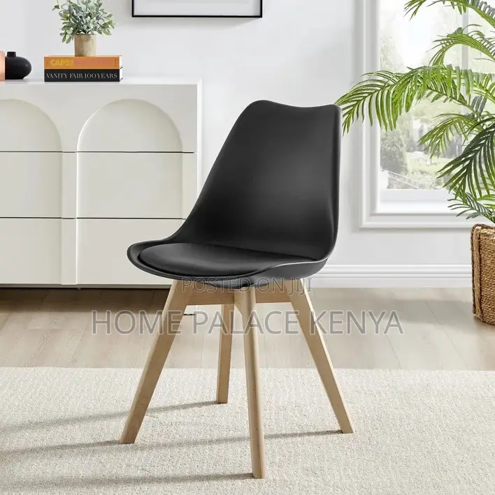 Dining Chair: Plastic Shell Dining Chair With Ergonomic Tulip Design