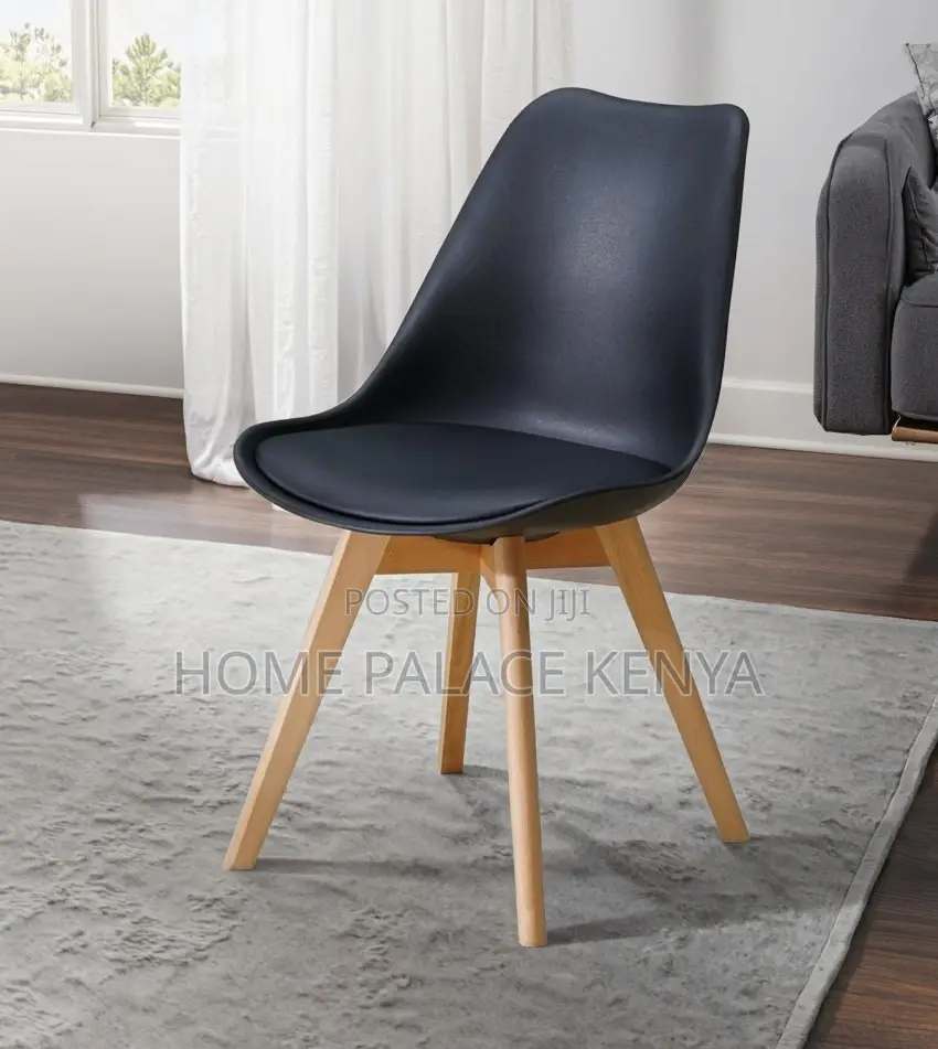 Dining Chair: Plastic Shell Dining Chair With Ergonomic Tulip Design