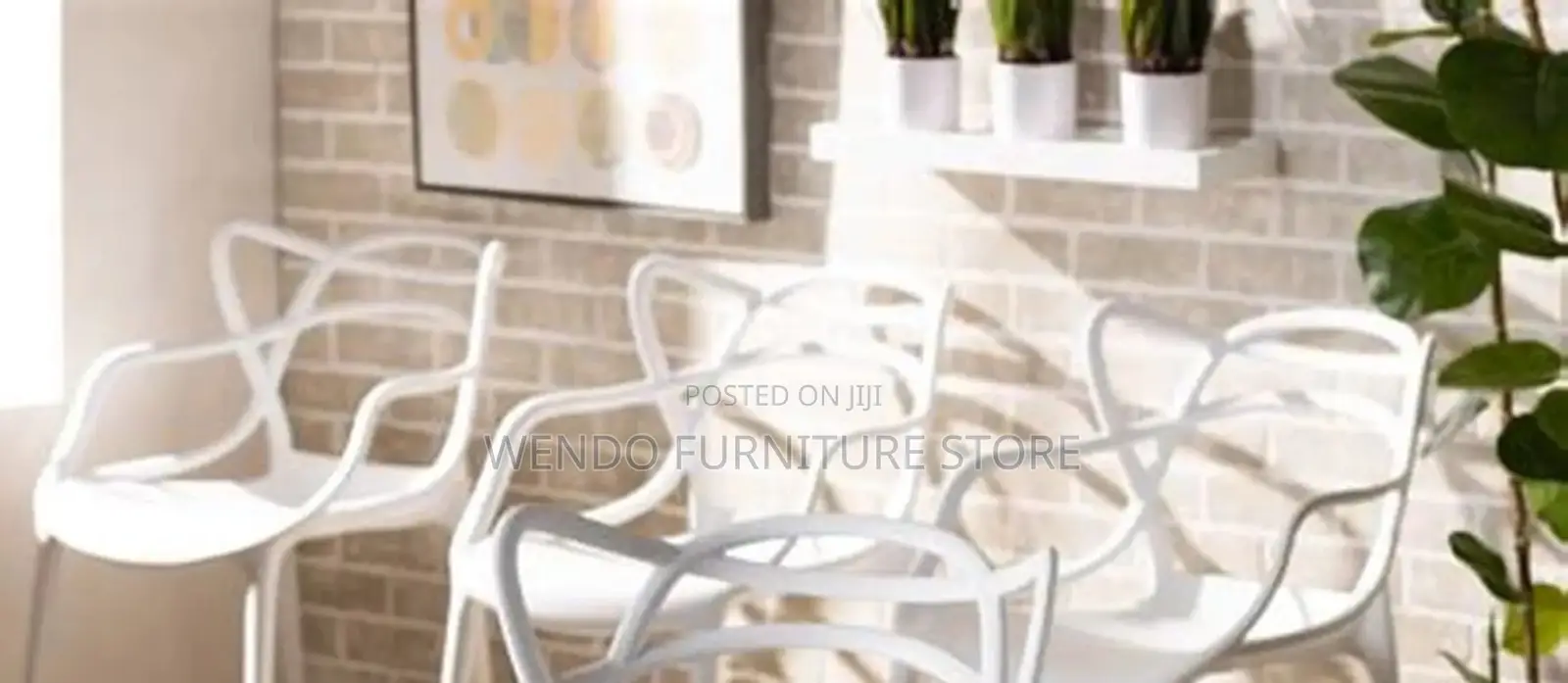 Dining Chairs; Plastic Made Home Outdoor Dining Cair