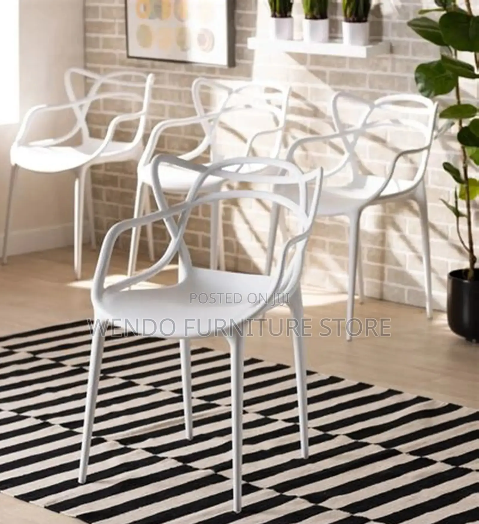 Dining Chairs; Plastic Made Home Outdoor Dining Cair