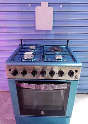 Euroken 60*65 Cm 3‐Gas + 1‐Electric Oven Cooker