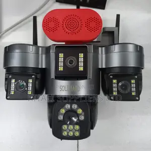 Solguard Multi-Lens Pan-Tilt-Zoom (Ptz) Solar-Powered Security Camera