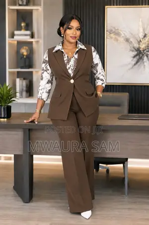 Trendy 3 Piece Waistcoat Trouser Set - Premium Casual Vibe