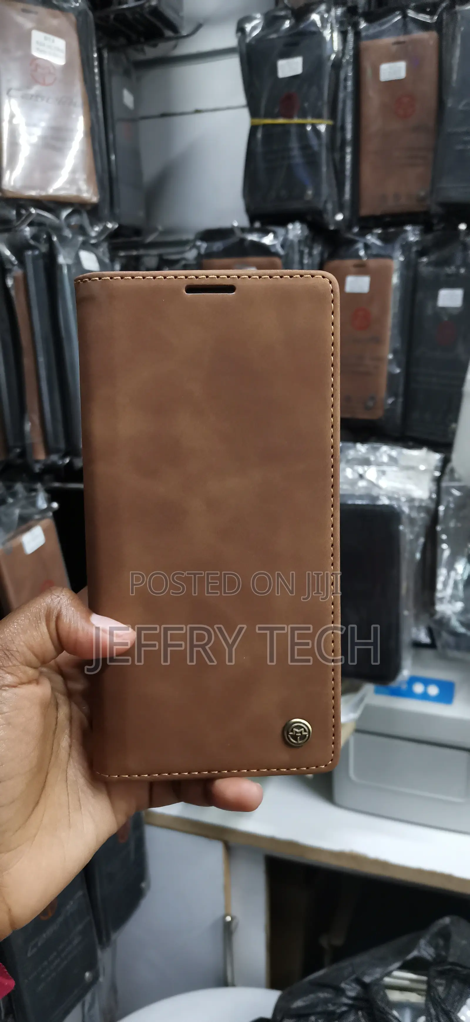 Brown Leather Flip Wallet Case- Caseme Retro