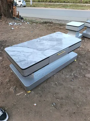 Coffee Table Gray T With Gray Marble Top