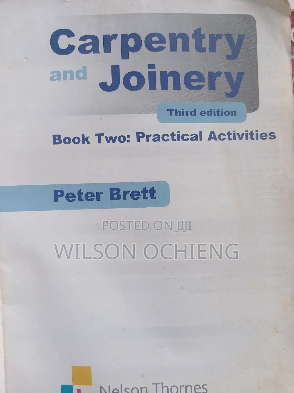 Carpentry and Joinery