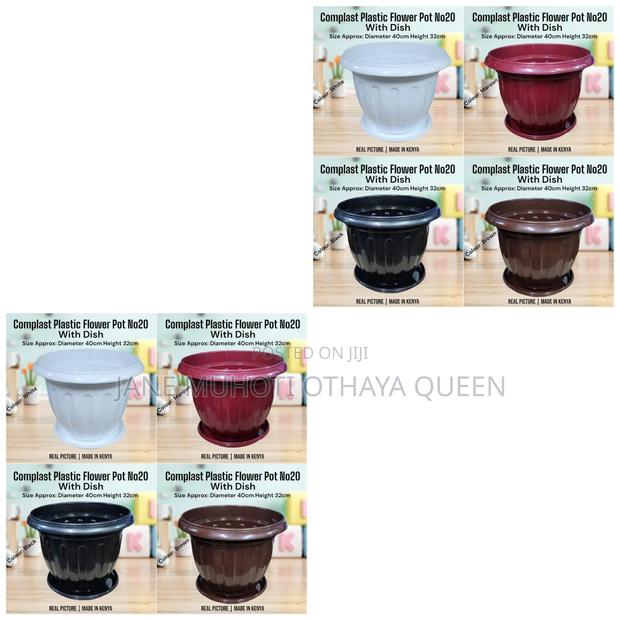 Complast Flower Pot / Planter With Plate