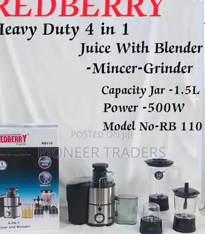 Redberry 4 in One Juicer