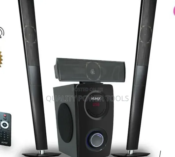 Nunix Mini Home Theater Soundbar Speaker System Black