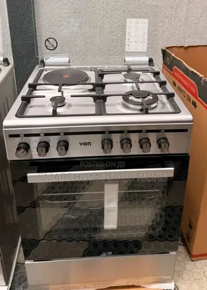 Von Cooker 3 Gas + 1hotplate Electric Oven Vcf653151fsy Inox Grey