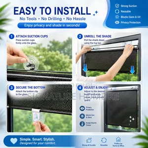 Retracting Black Out Window Blinds