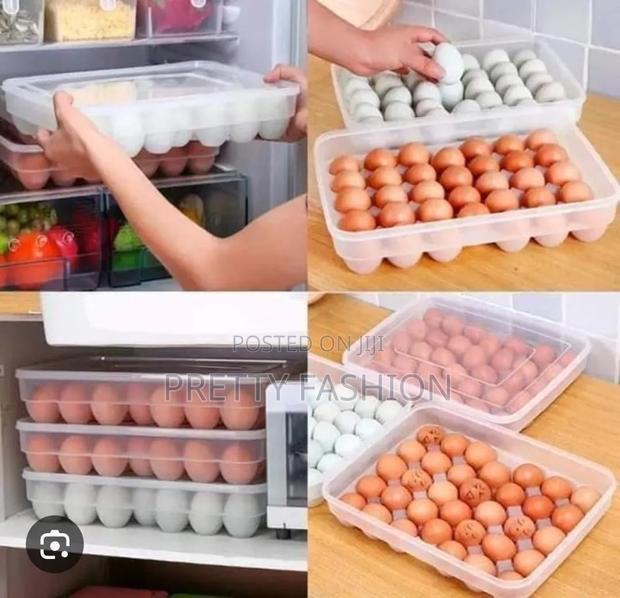 34pc Egg Tray Storage Container With Lid N