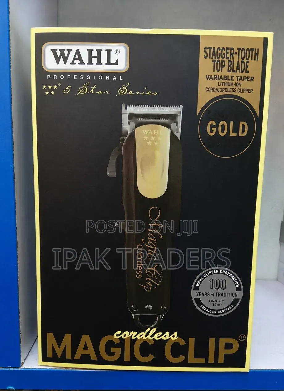 Wahl 5 Star Cordless Magic Clip in Gold, Professional Hair Clipper