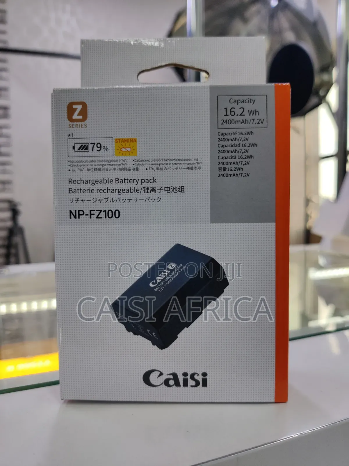 Caisi Np-Fz100 Rechargeable Battery 2400mah for Sony