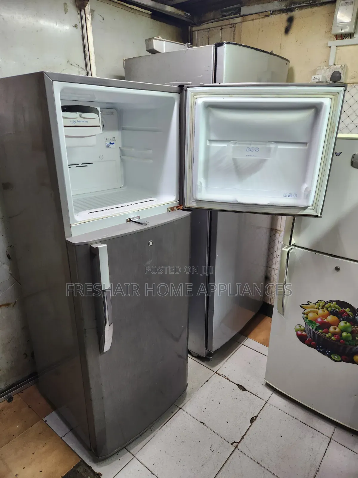 Dark Silver Large Fridge