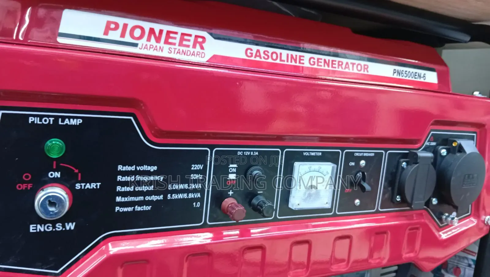 Pioneer Pn6500en-6 Gasoline Generator Key Start