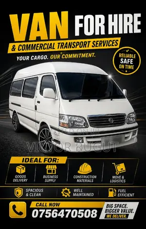 Van for Hire Commercial Service