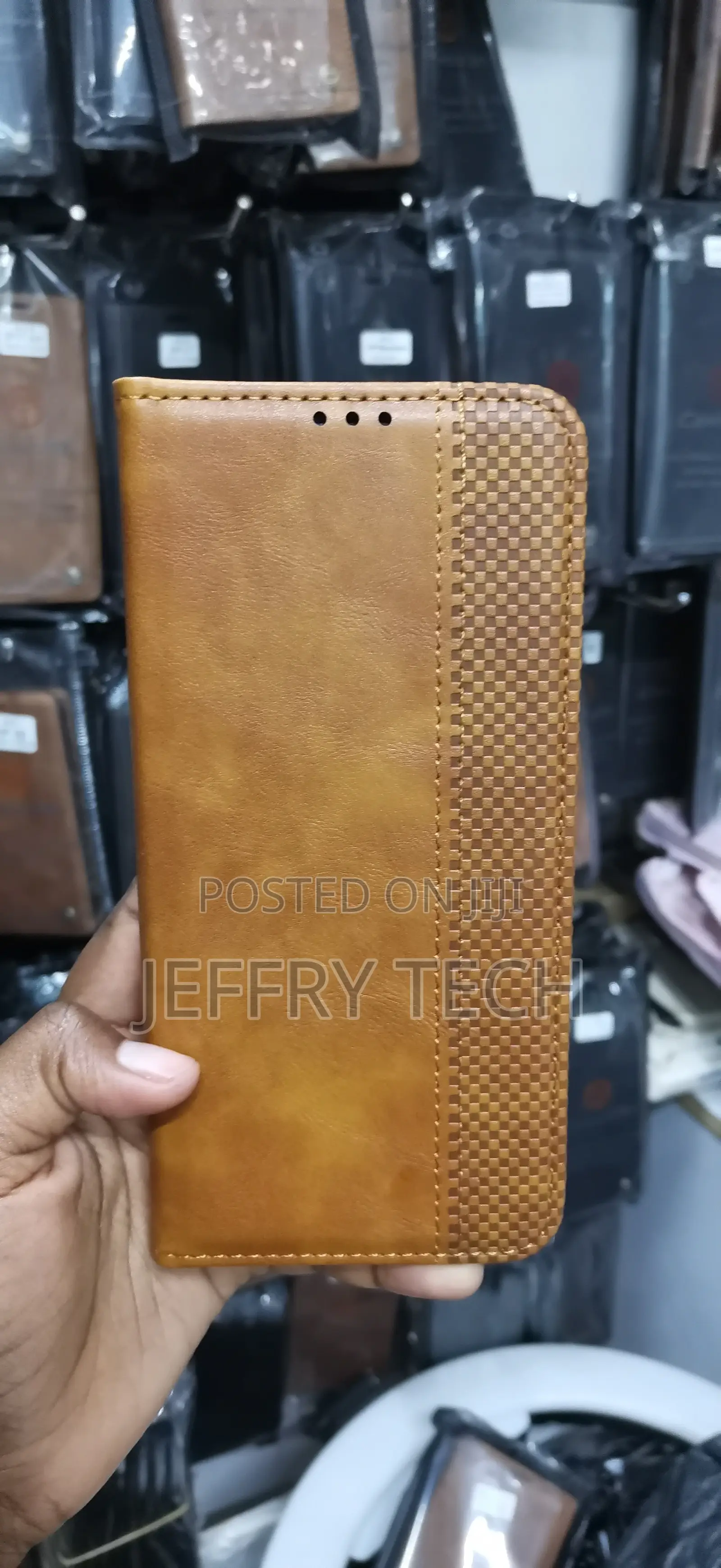 Infinix Hot 60 Pro Features a Dual-Texture Leather Design -Brown