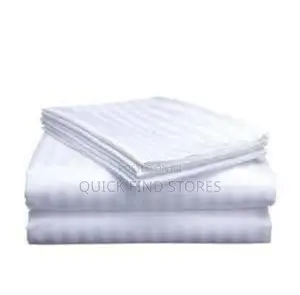 4 Pc 5*6 Stripped Bedsheets (2 Bedsheets, 2 Pillowcases)B