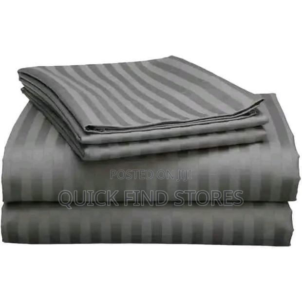 4 Pc 5*6 Stripped Bedsheets (2 Bedsheets, 2 Pillowcases)B - thumbnail 5