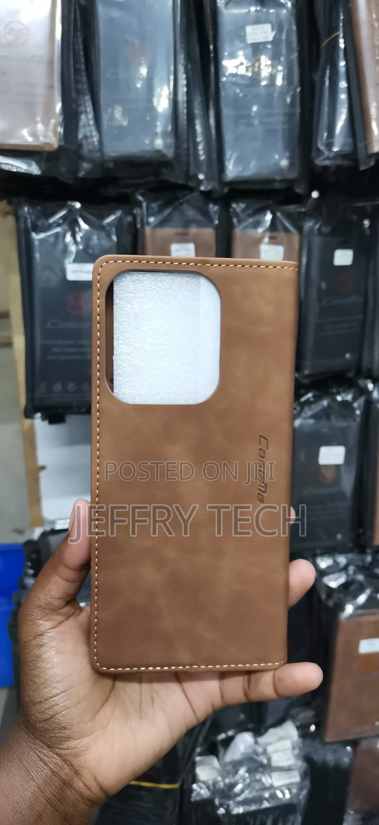 Caseme Brown Pu Leather Wallet Flip Case