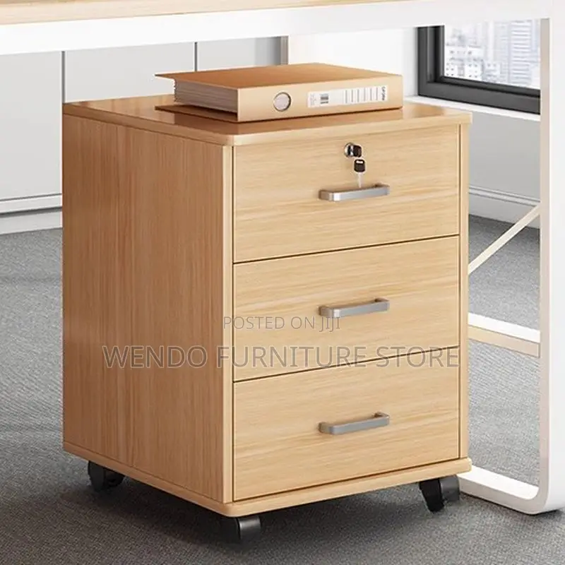 Office Cabinet; Three Drawers Wooden Office Cabinet