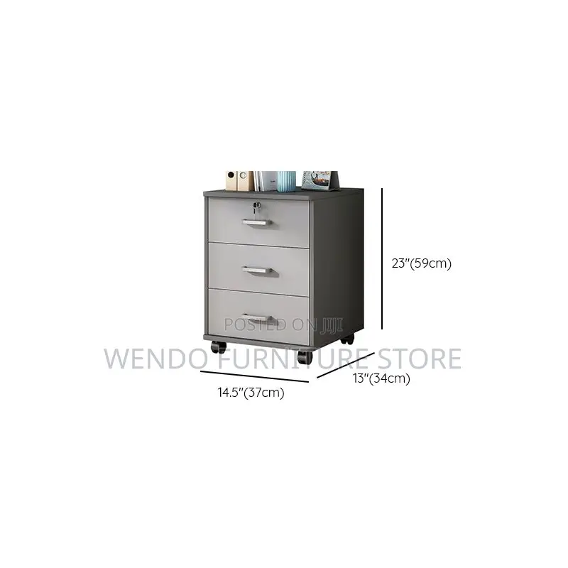 Office Cabinet; Three Drawers Wooden Office Cabinet