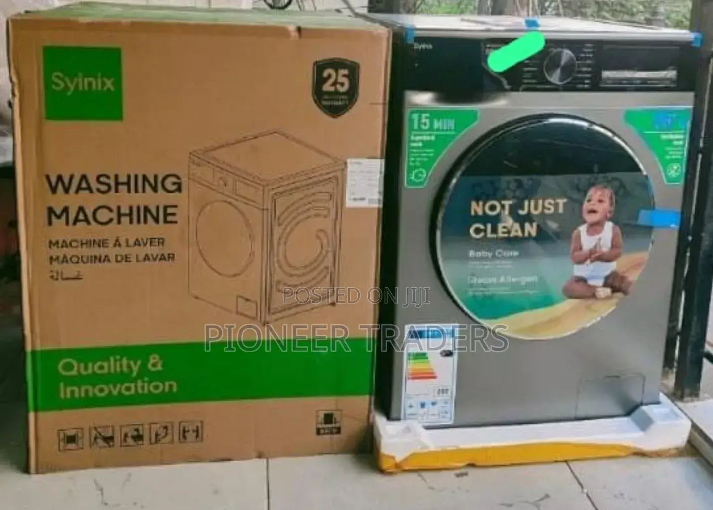 Syinix 12kg Front Load Wash and Spin