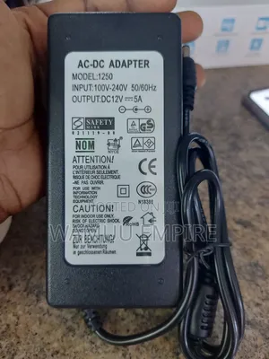 -Volt, 5-Amp Ac-Dc Adapter Labeled Model 1250